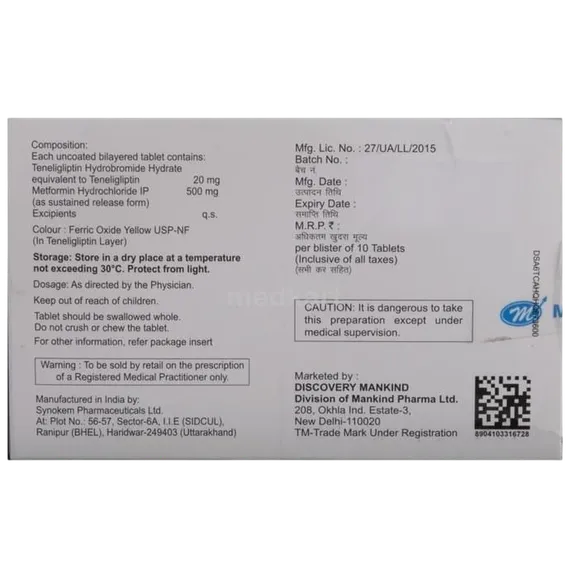 dynaglipt m tablet 10's